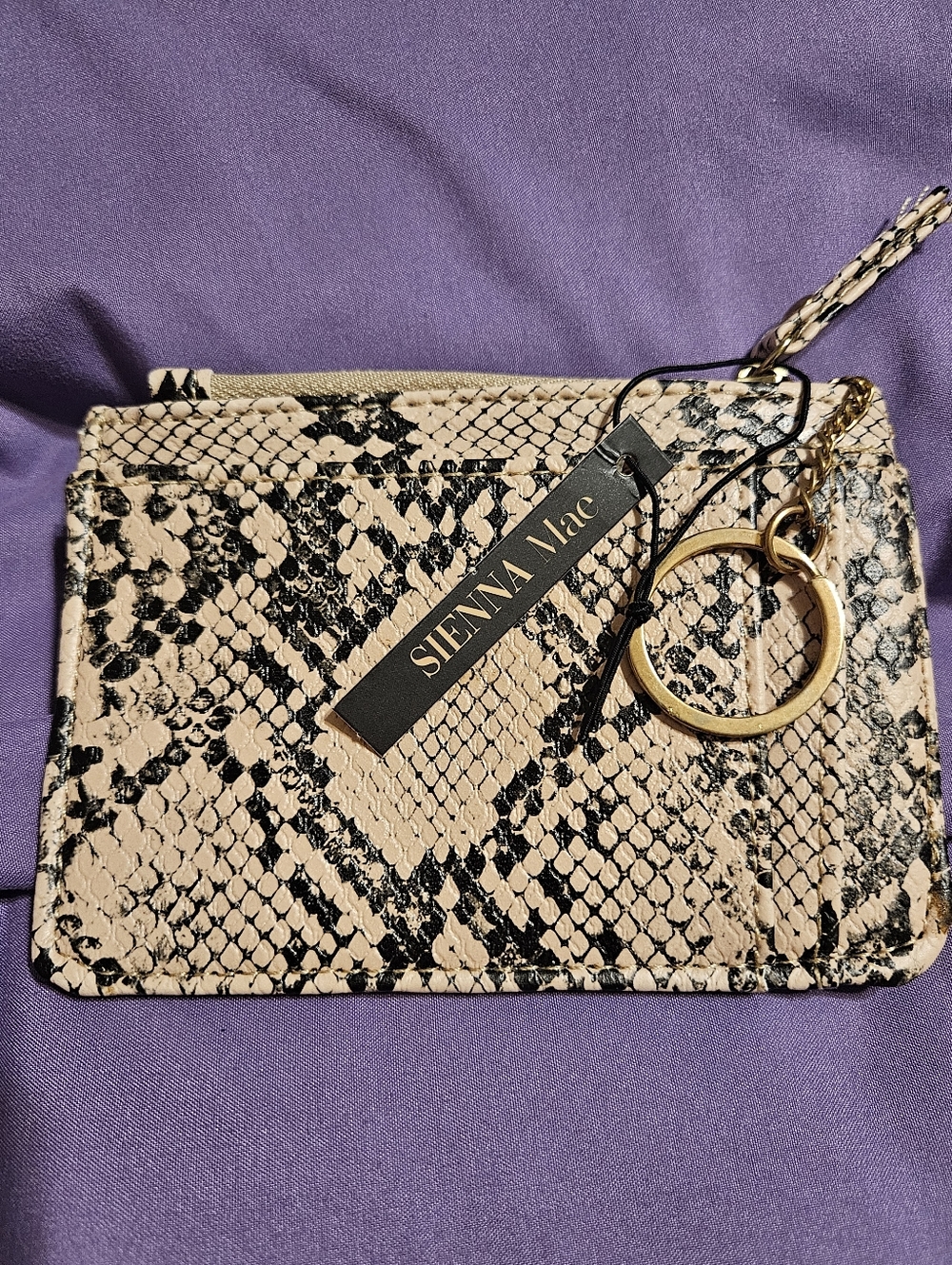 NWT Sienna Mae Lennon Vegan Leather Card Wallet
